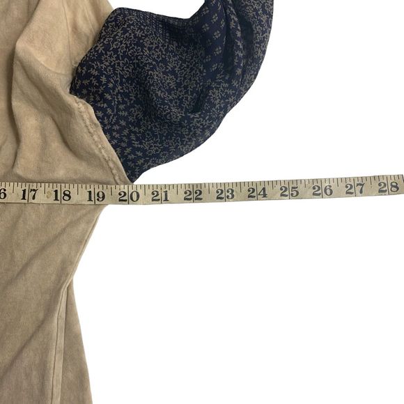 BKE women’s Sz large tan scoop neck cotton stretchy long sleeve tee shirt - Picture 10 of 13